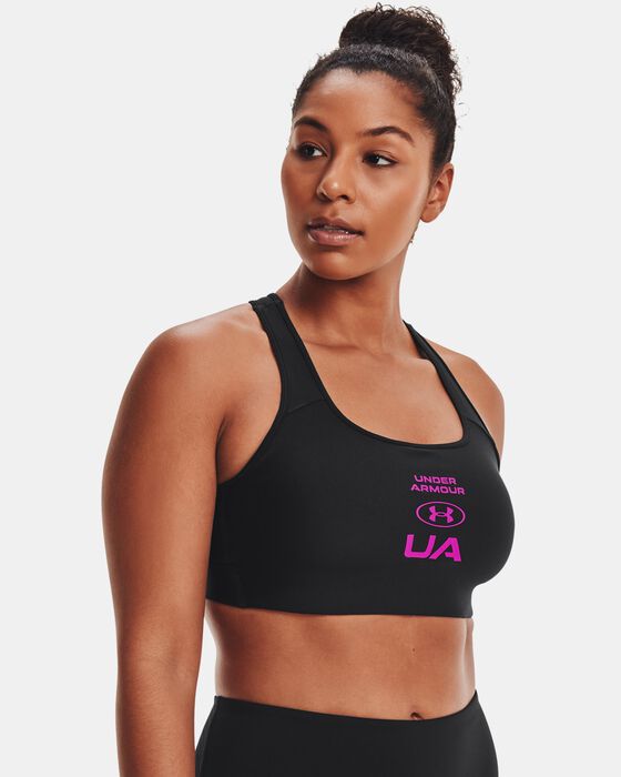 Women's Armour® Mid Crossback Graphic Sports Bra image number 3