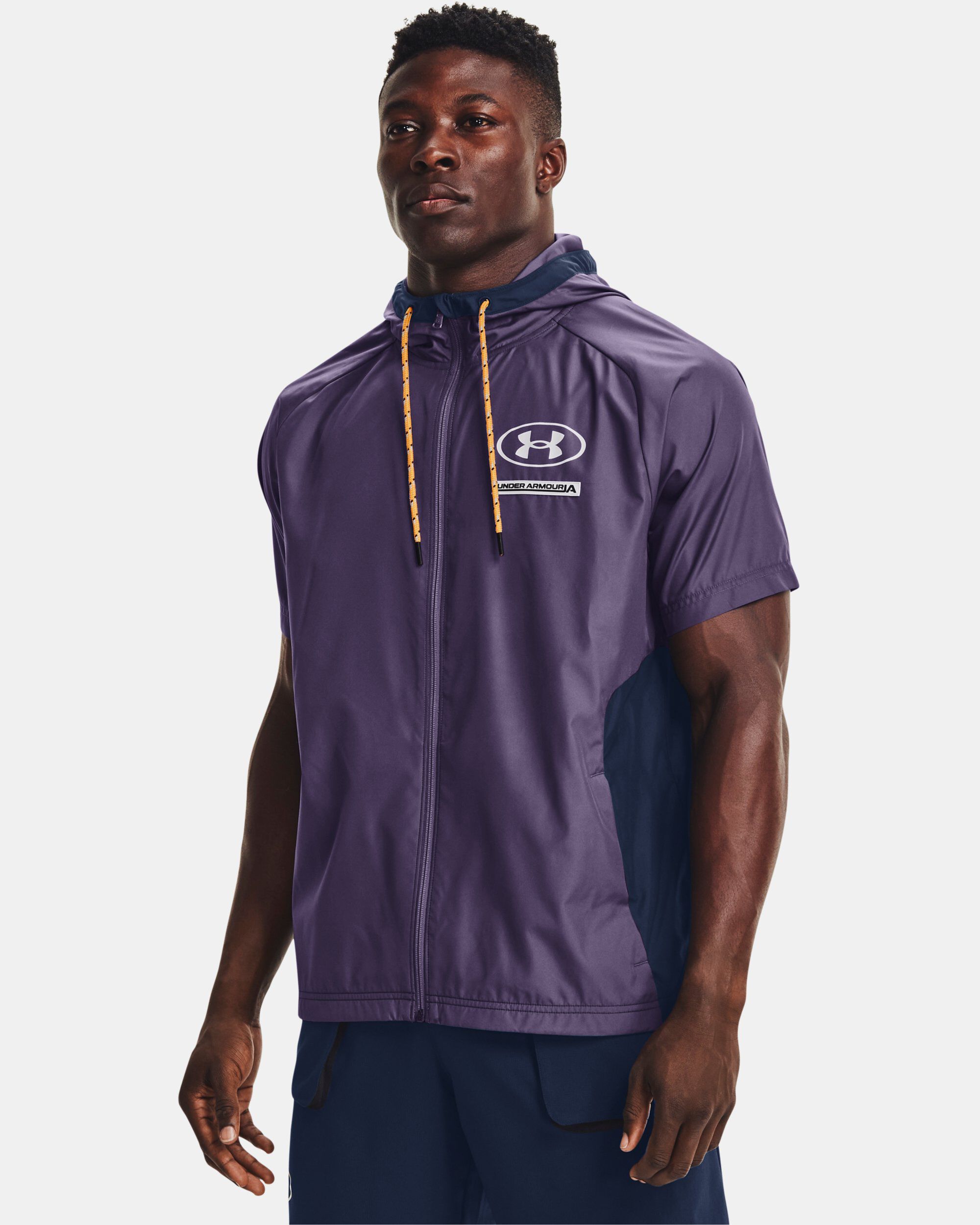 Under armour men's sportstyle woven full zip hoodie store