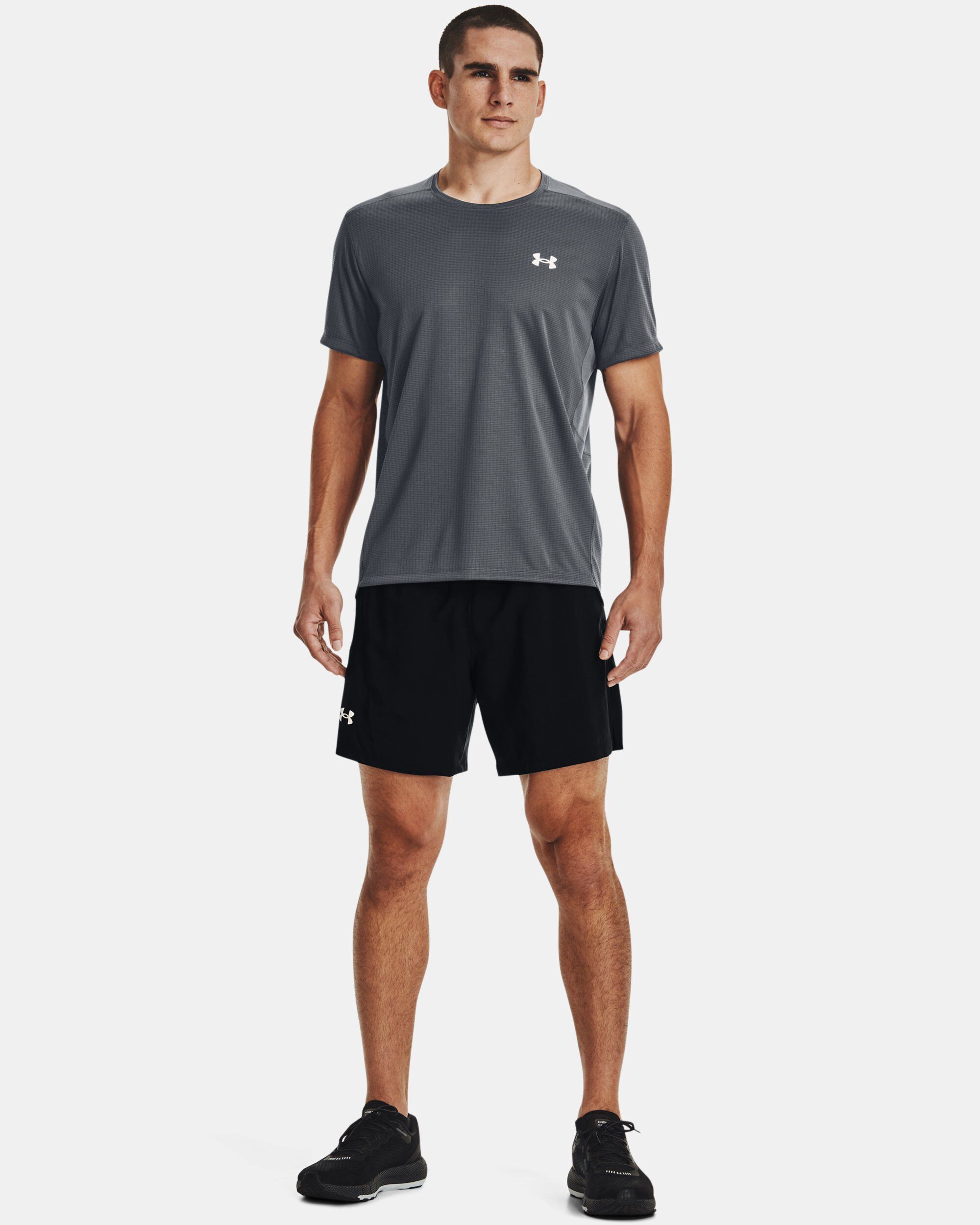 Under Armour Men s UA Speed Stride 2.0 T Shirt Grey in KSA