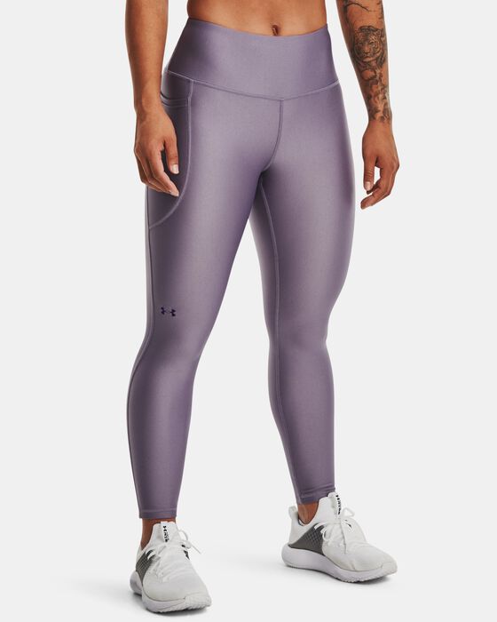 Buy Under Armour Women's HeatGear Shine Mesh No-Slip Waistband Pocketed  Leggings at