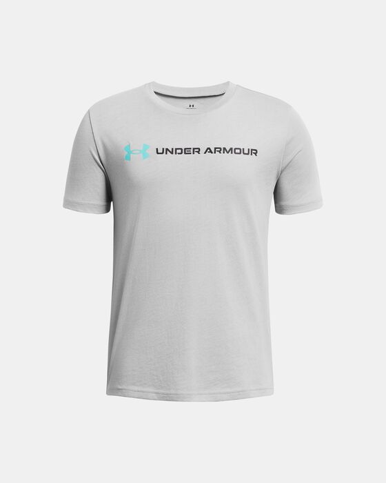 Boys' UA Logo Wordmark Short Sleeve image number 0