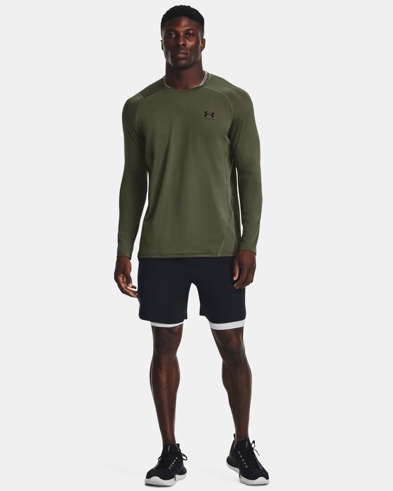Men's HeatGear® Armour Fitted Long Sleeve image number 2