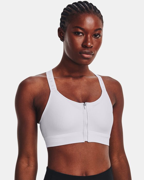 Women's UA Infinity High Zip Sports Bra image number 0