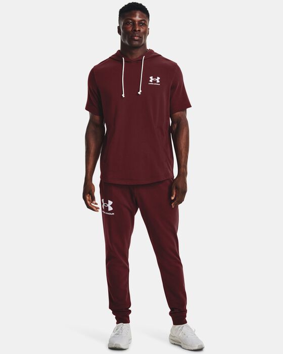 Men's UA Rival Terry Short Sleeve Hoodie image number 2