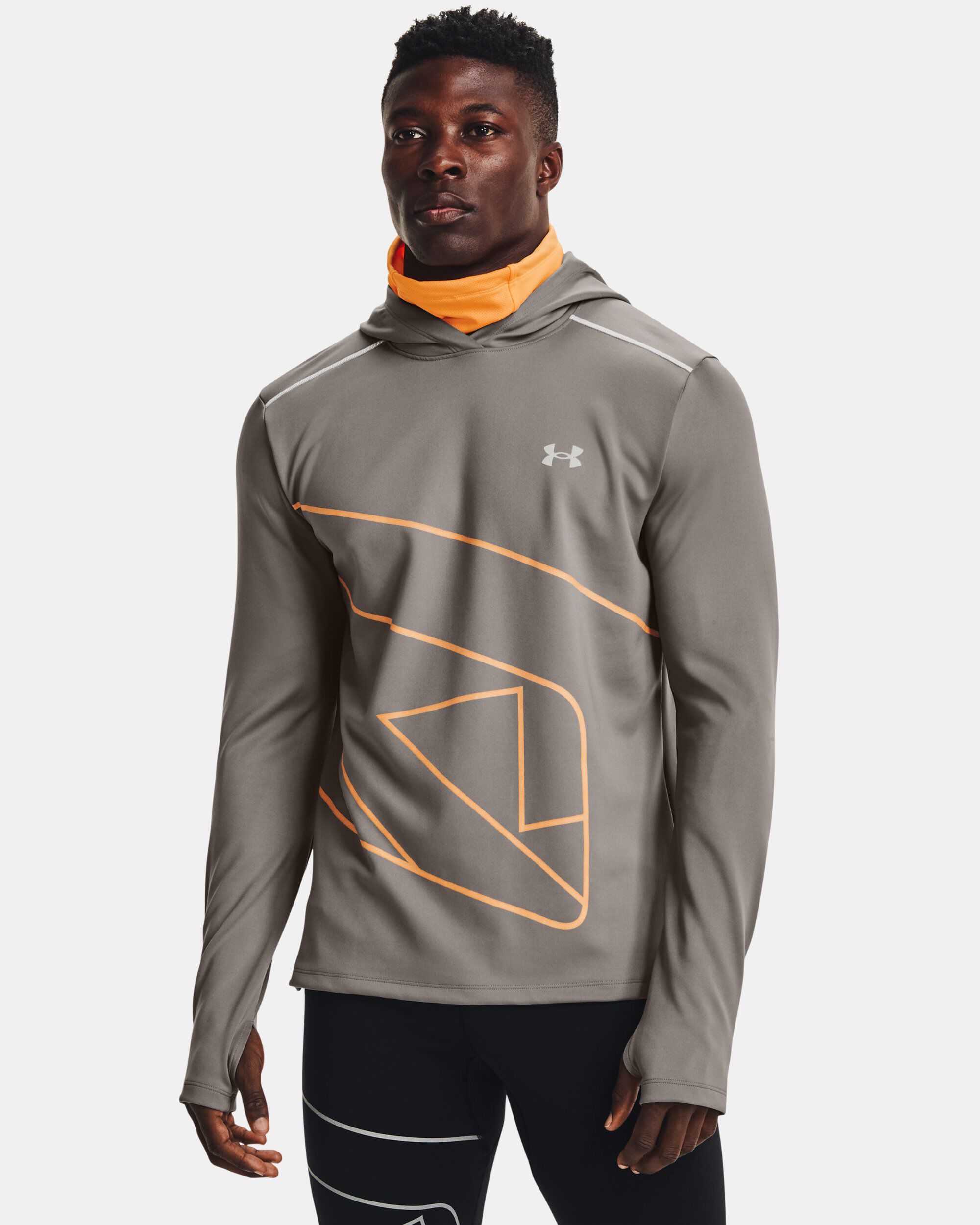 Men's ua reactor clearance run balaclava hoodie