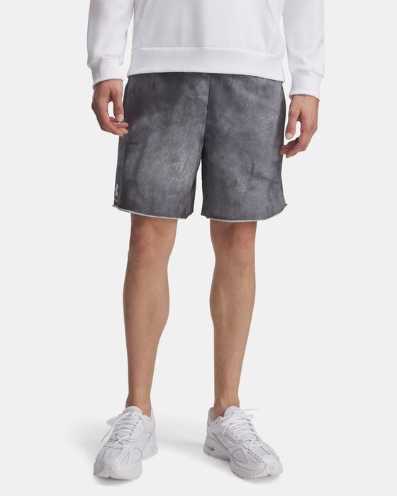 Men's UA Rival Terry Printed 8" Shorts image number 0