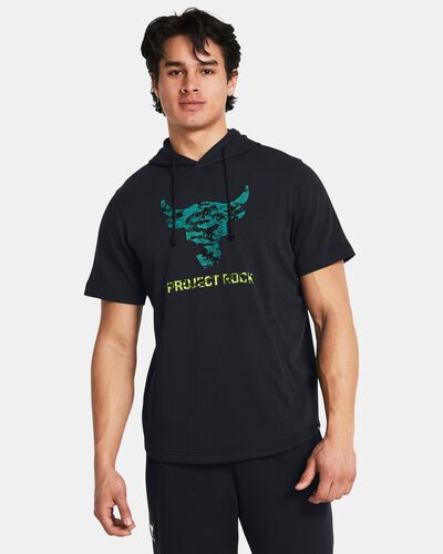Men's Project Rock Terry Payoff Short Sleeve Hoodie