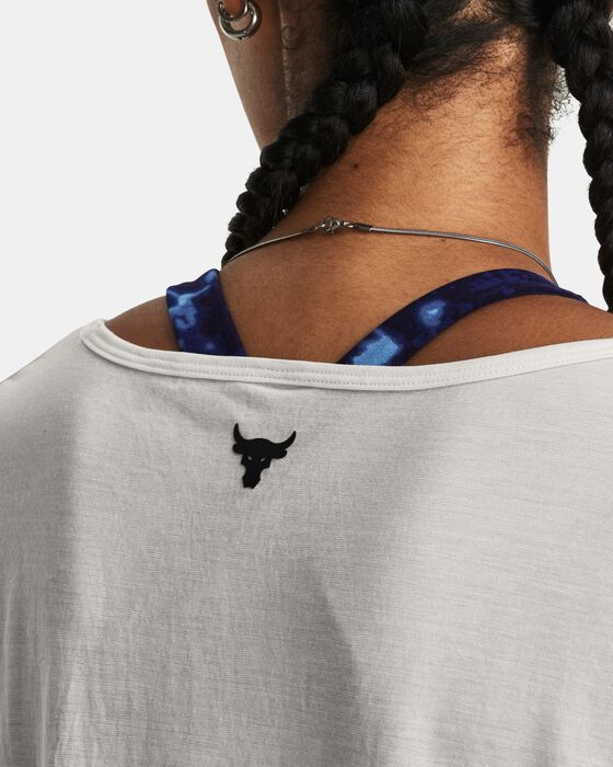 Women's Project Rock Completer Deep V T-Shirt image number 5