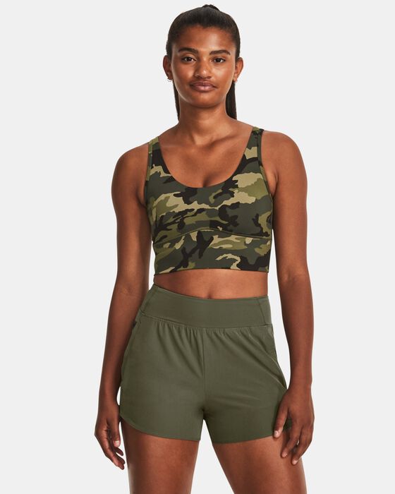 Women's UA Meridian Fitted Printed Crop Tank image number 0