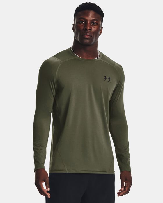 Men's HeatGear® Armour Fitted Long Sleeve image number 0