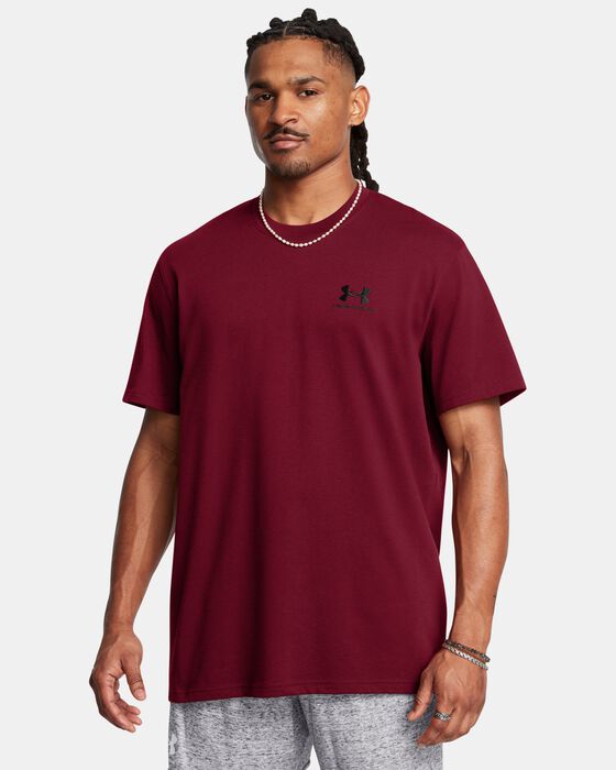Men's UA Logo Embroidered Heavyweight Short Sleeve image number 0