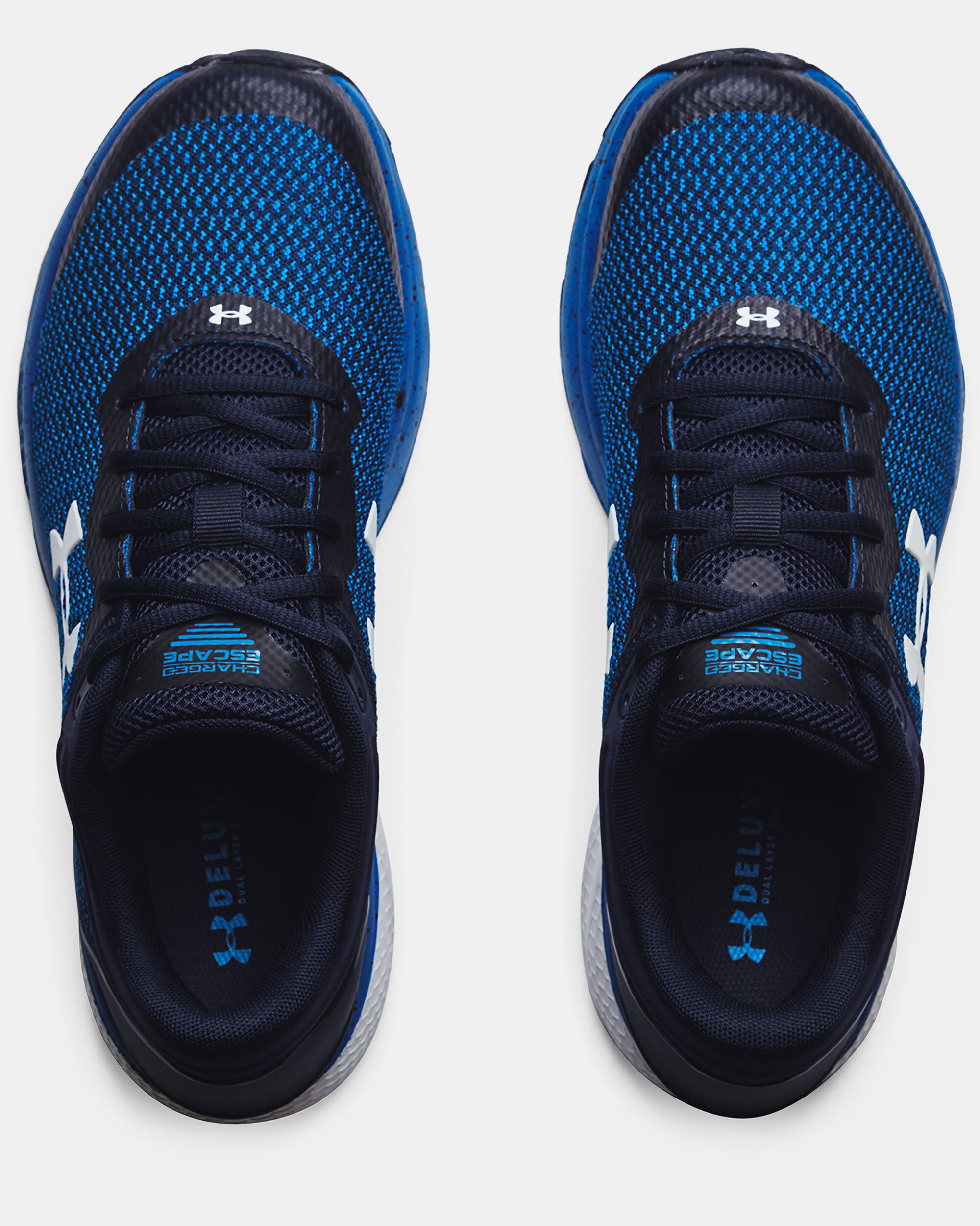 Under Armour Men s UA Charged Escape 3 Big Logo Running Shoes Blue