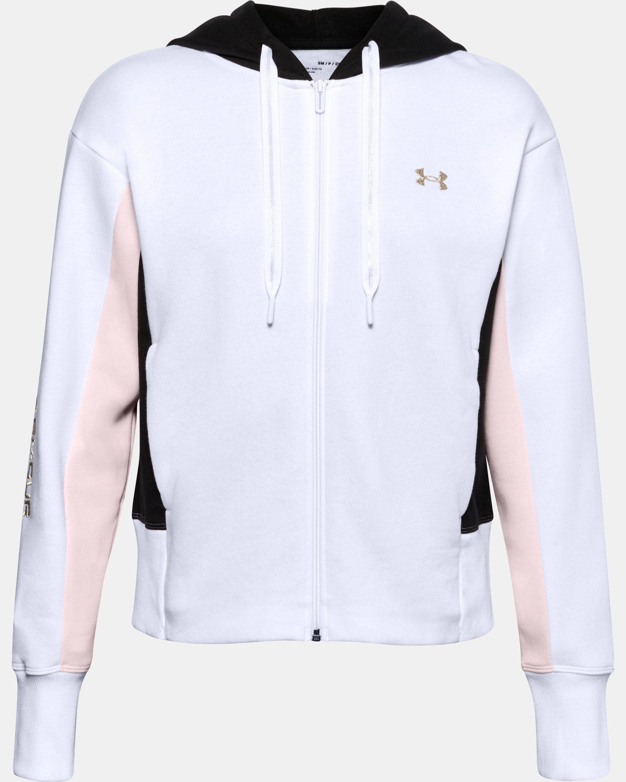 Buy Women s UA Rival Fleece Embroidered Full Zip Hoodie White in KSA Under Armour