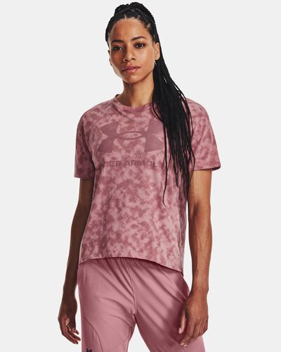 Women's UA Logo Printed Heavyweight Short Sleeve