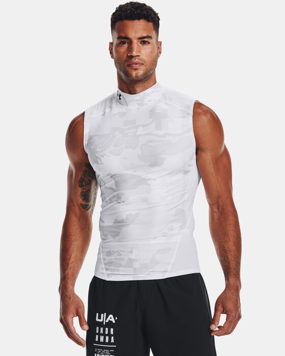 Men's UA Iso-Chill Compression Mock Printed Sleeveless image number 0