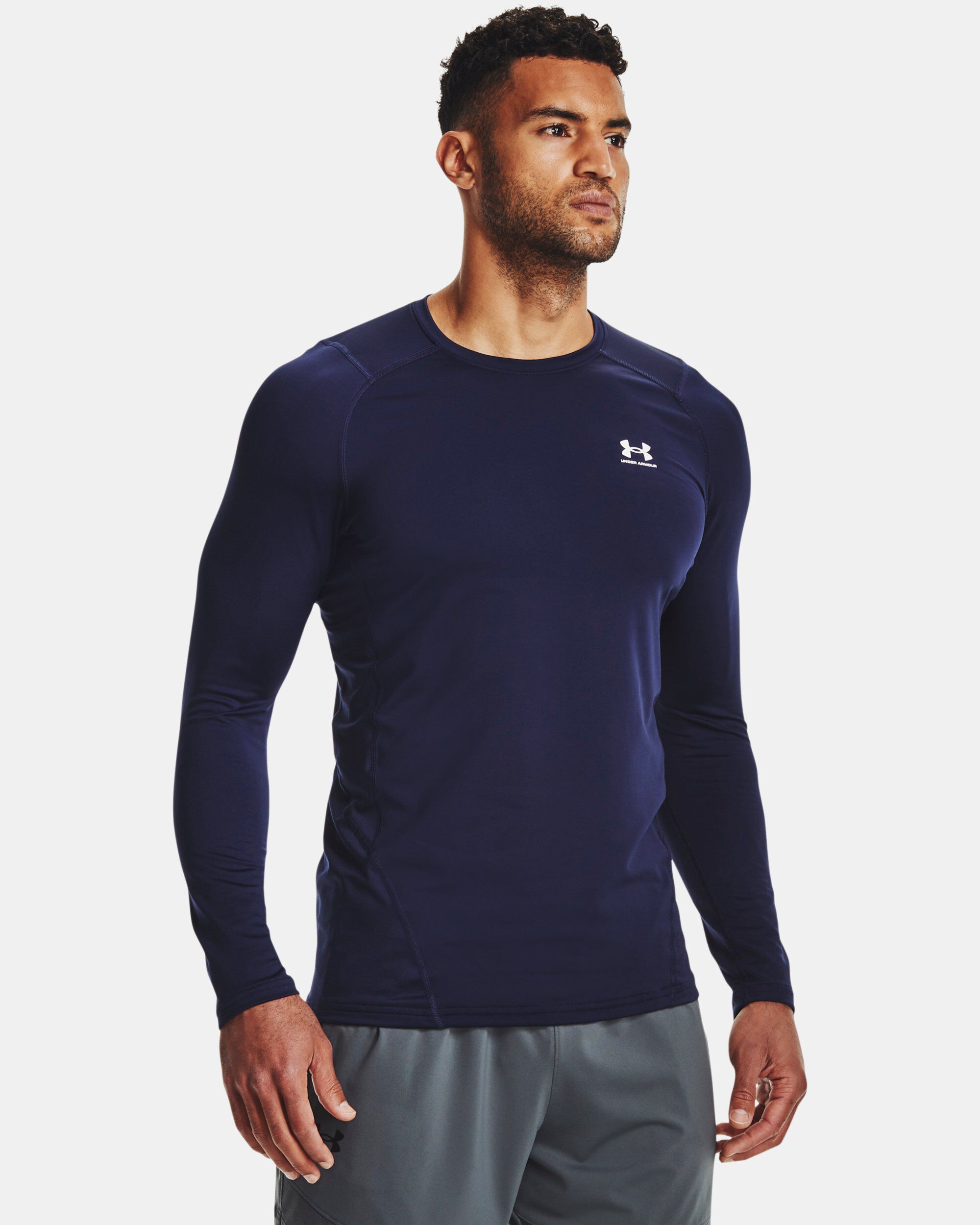 Under armour men's coldgear fitted crew long sleeve shirt 2025