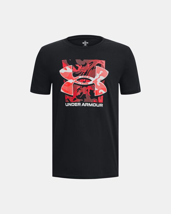 Boys' UA Box Logo Camo Short Sleeve image number 0