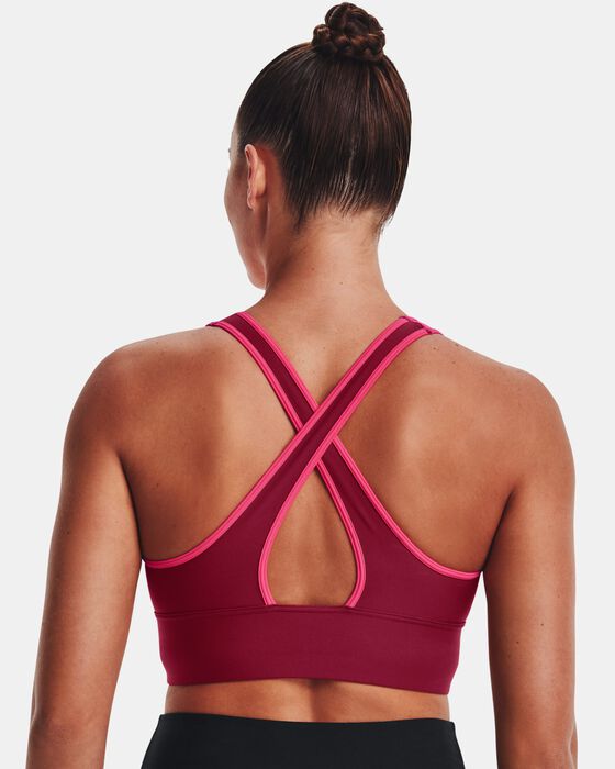 Women's Armour® Mid Crossback Long Line Sports Bra image number 5