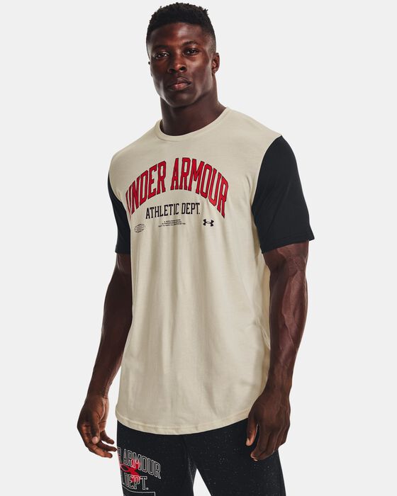 Men's UA Athletic Department Colorblock Short Sleeve image number 0