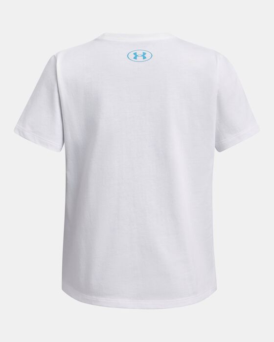 تيشيرت UA بابل وورد مارك بأكمام قصيرة للبنات image number 1