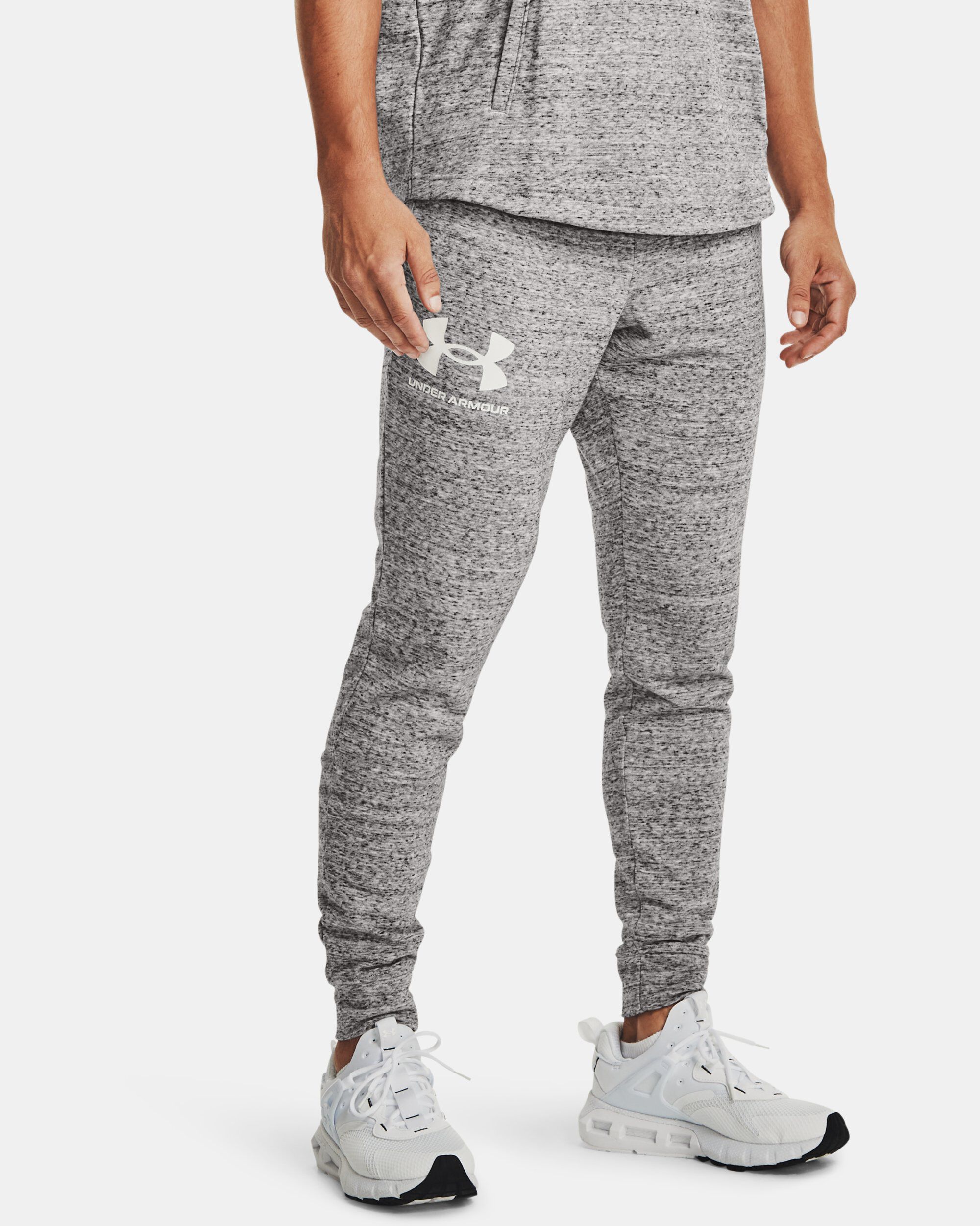 Under Armour Men s UA Rival Terry Joggers White in KSA