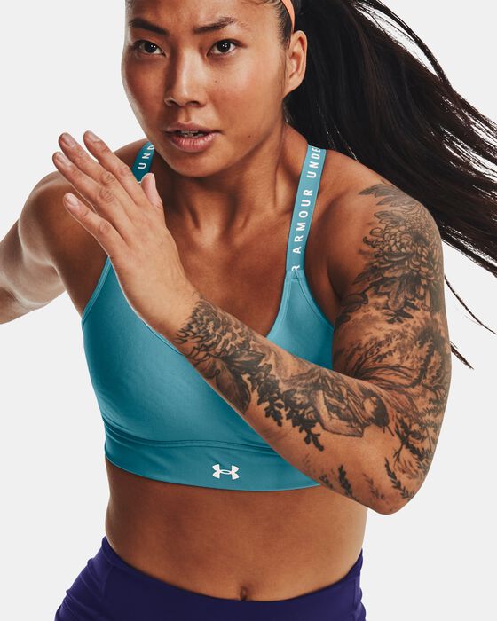 Women's UA Infinity Mid Covered Sports Bra image number 0