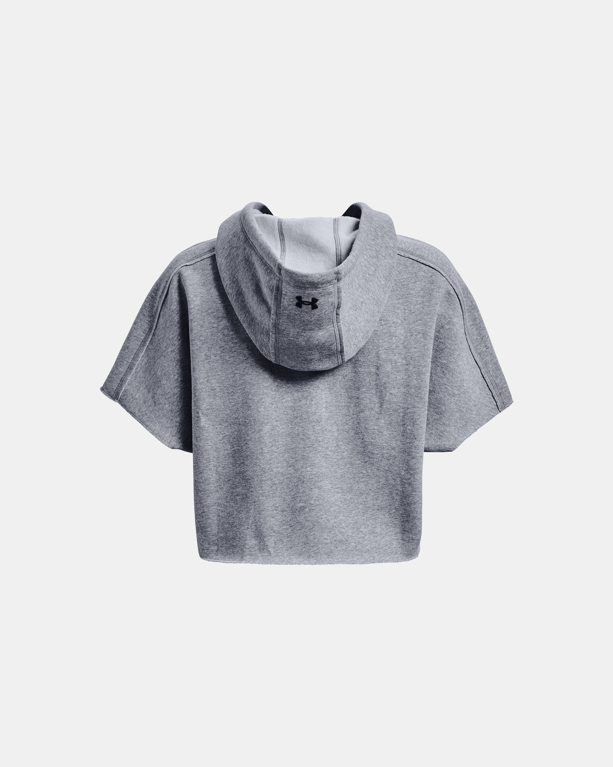 Under armour short hot sale sleeve hoodie womens