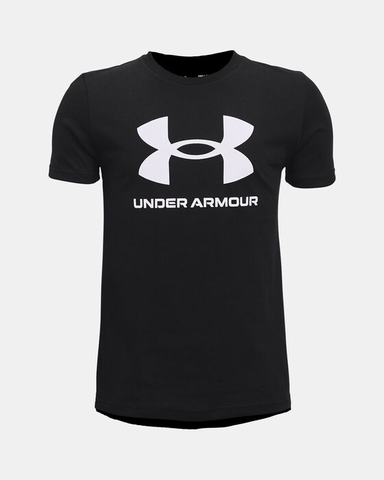 Boys' UA Sportstyle Logo Short Sleeve image number 0