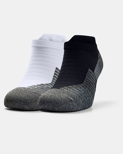 Unisex UA Run No Show Tab Socks 2-Pack