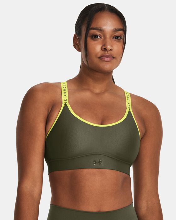 Women's UA Infinity Mid Covered Sports Bra image number 0