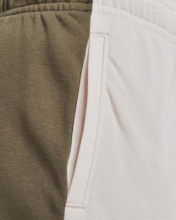 Men's UA Rival Terry Colorblock Shorts image number 3