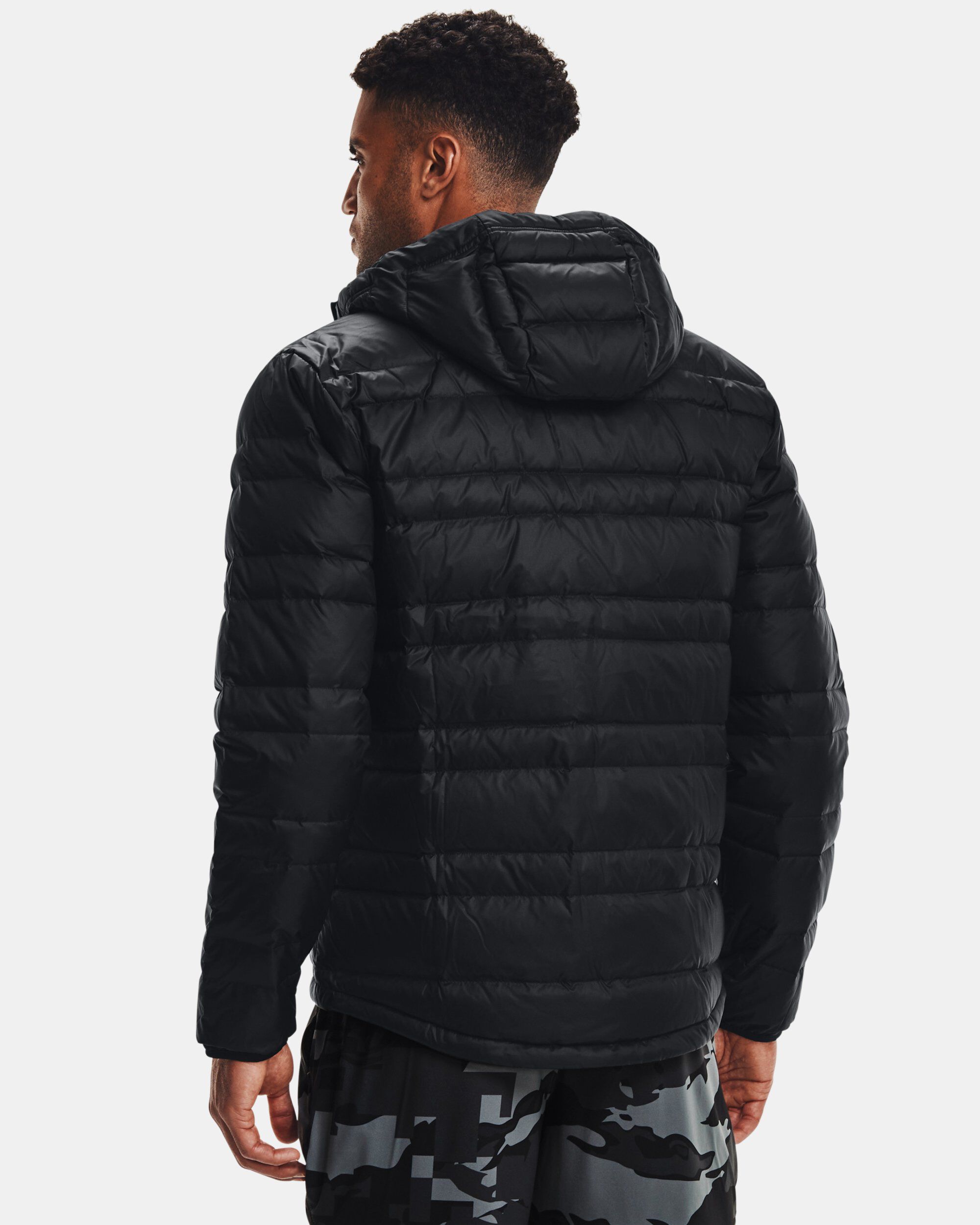 Under armour down hooded jacket online