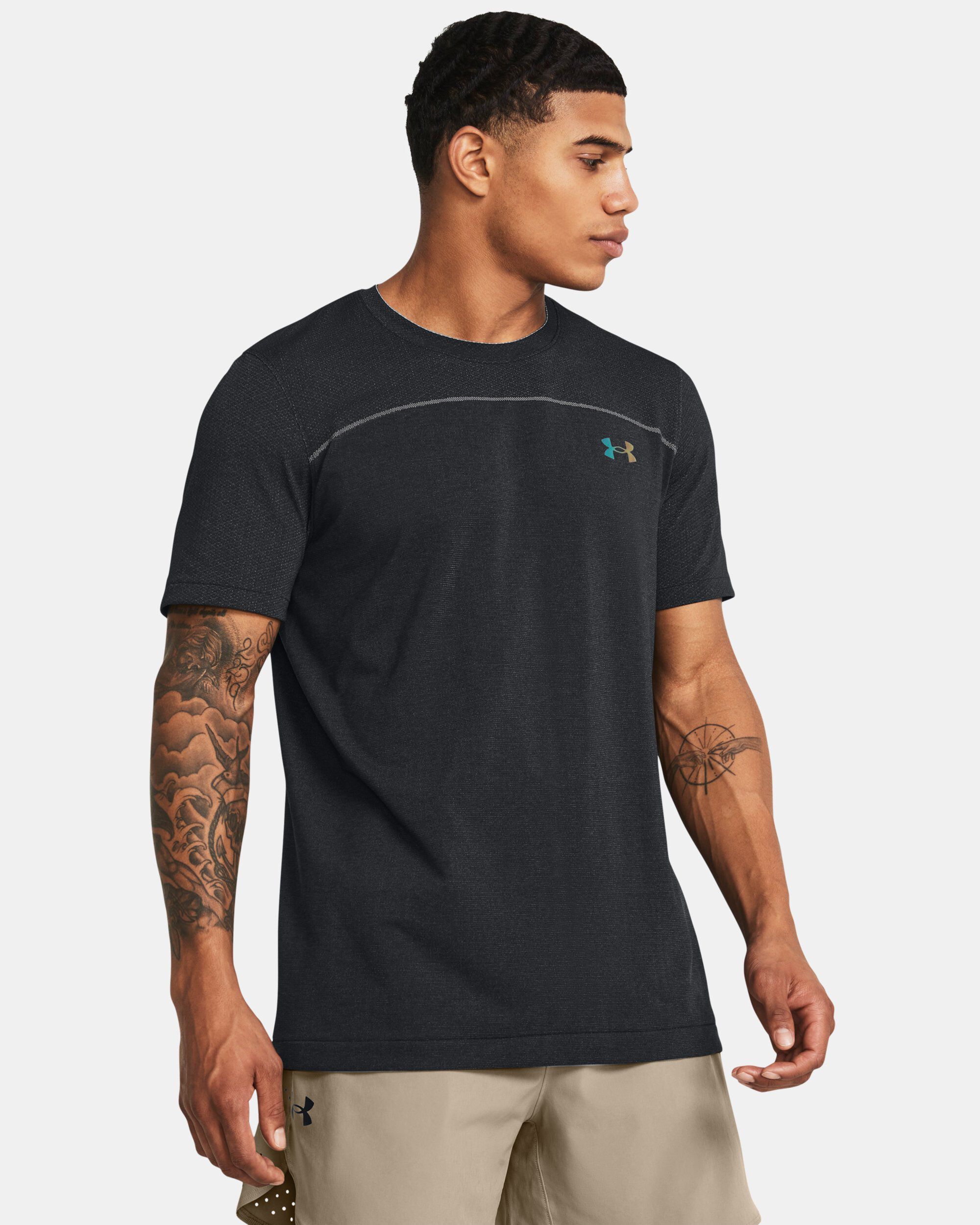 Men s UA Vanish Elite Seamless Wordmark Short Sleeve