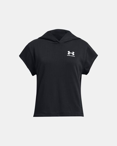 Girls' UA Rival Terry Short Sleeve Hoodie