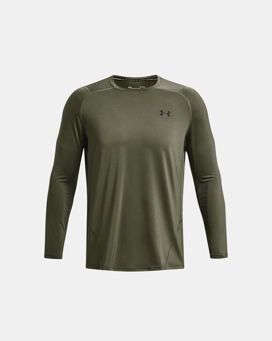 Men's HeatGear® Armour Fitted Long Sleeve image number 4