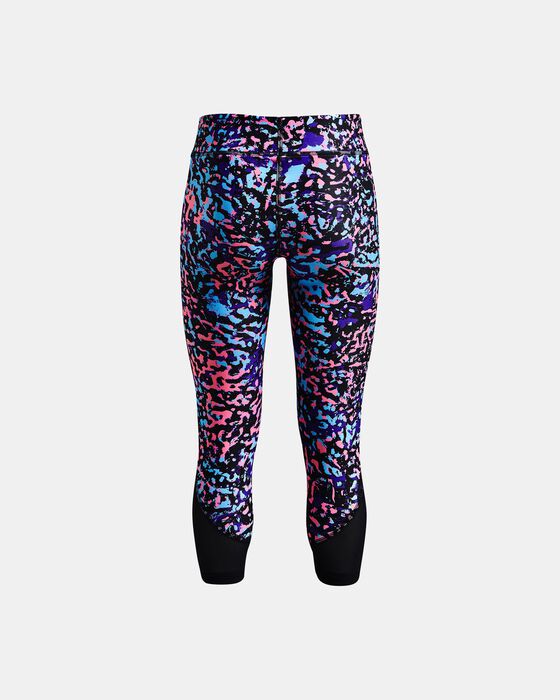 Girls' HeatGear® Armour Printed Ankle Crop image number 1