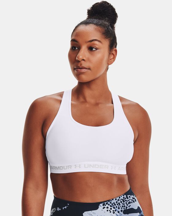 Women's Armour® Mid Crossback Sports Bra image number 3