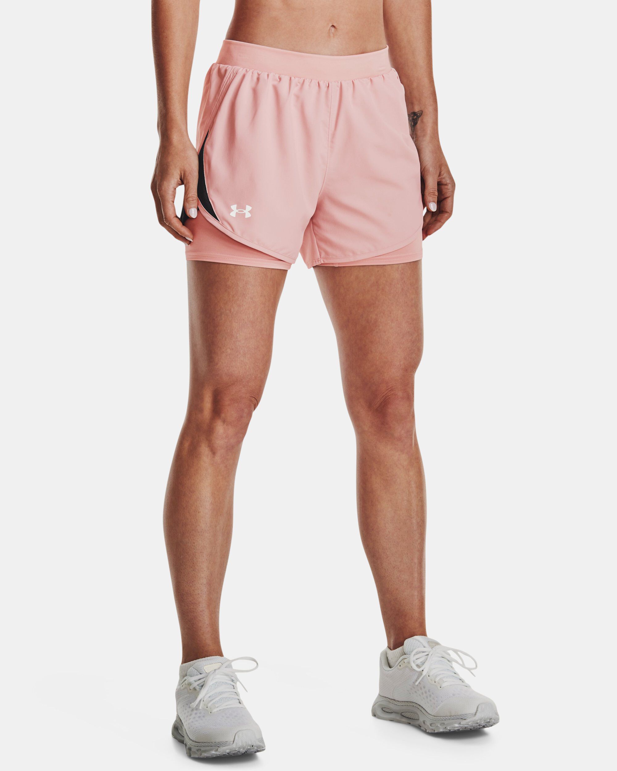 Under armour 2 in 1 shorts ladies store