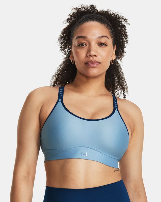 Women's UA Infinity Mid Covered Sports Bra image number 2