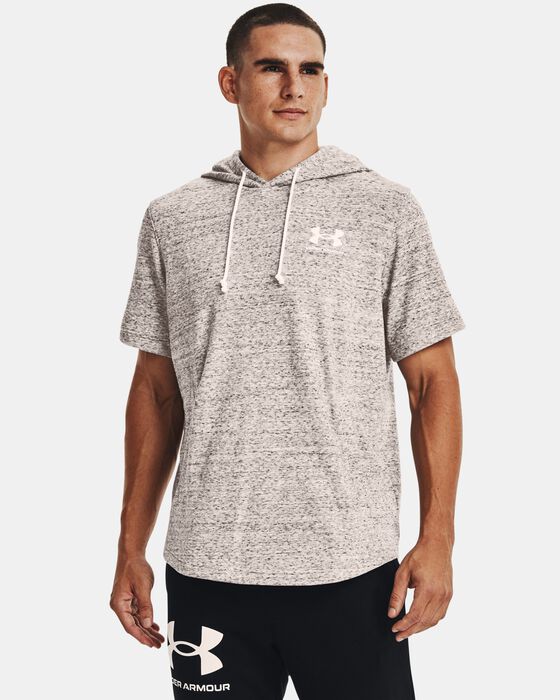 Men's UA Rival Terry Short Sleeve Hoodie image number 0