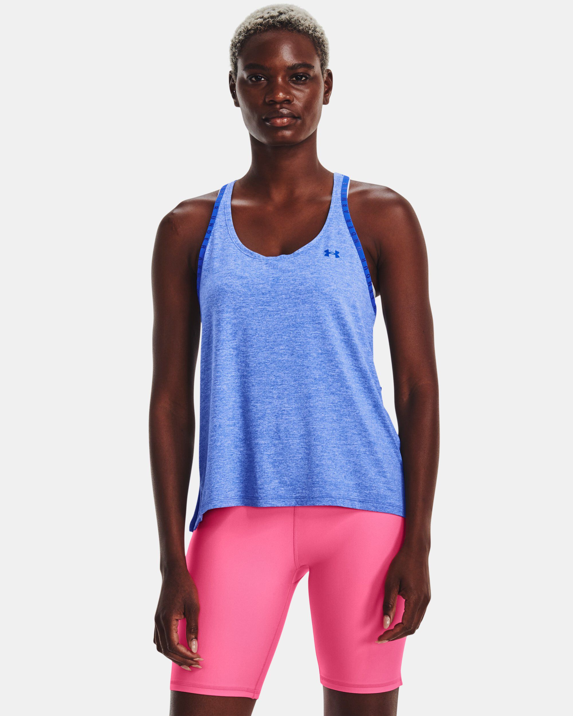 Under Armour Women s UA Knockout Mesh Back Tank Blue in KSA
