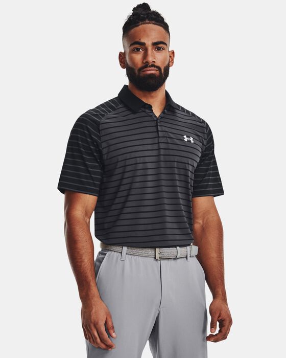 Men's UA Iso-Chill Mix Stripe Polo image number 0