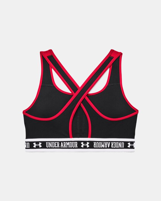 Women's Armour® Mid Crossback Block Sports Bra image number 9