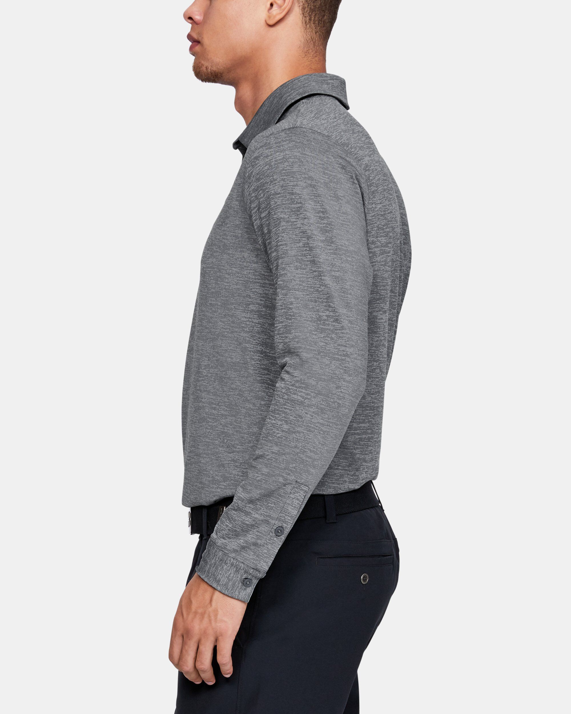Men's ua playoff sales long sleeve polo