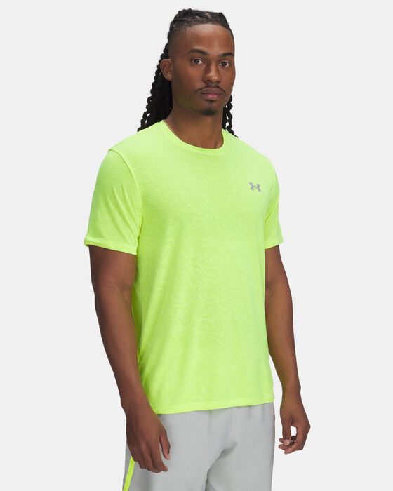 Men's UA Launch Camo Short Sleeve image number 0