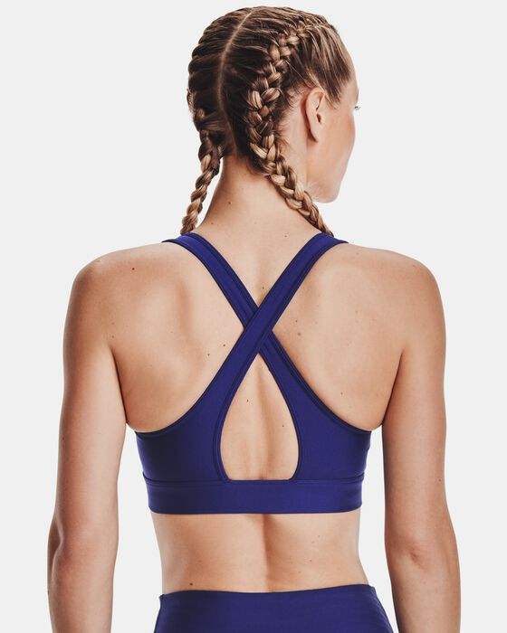 Women's Armour® Mid Crossback Graphic Sports Bra image number 1