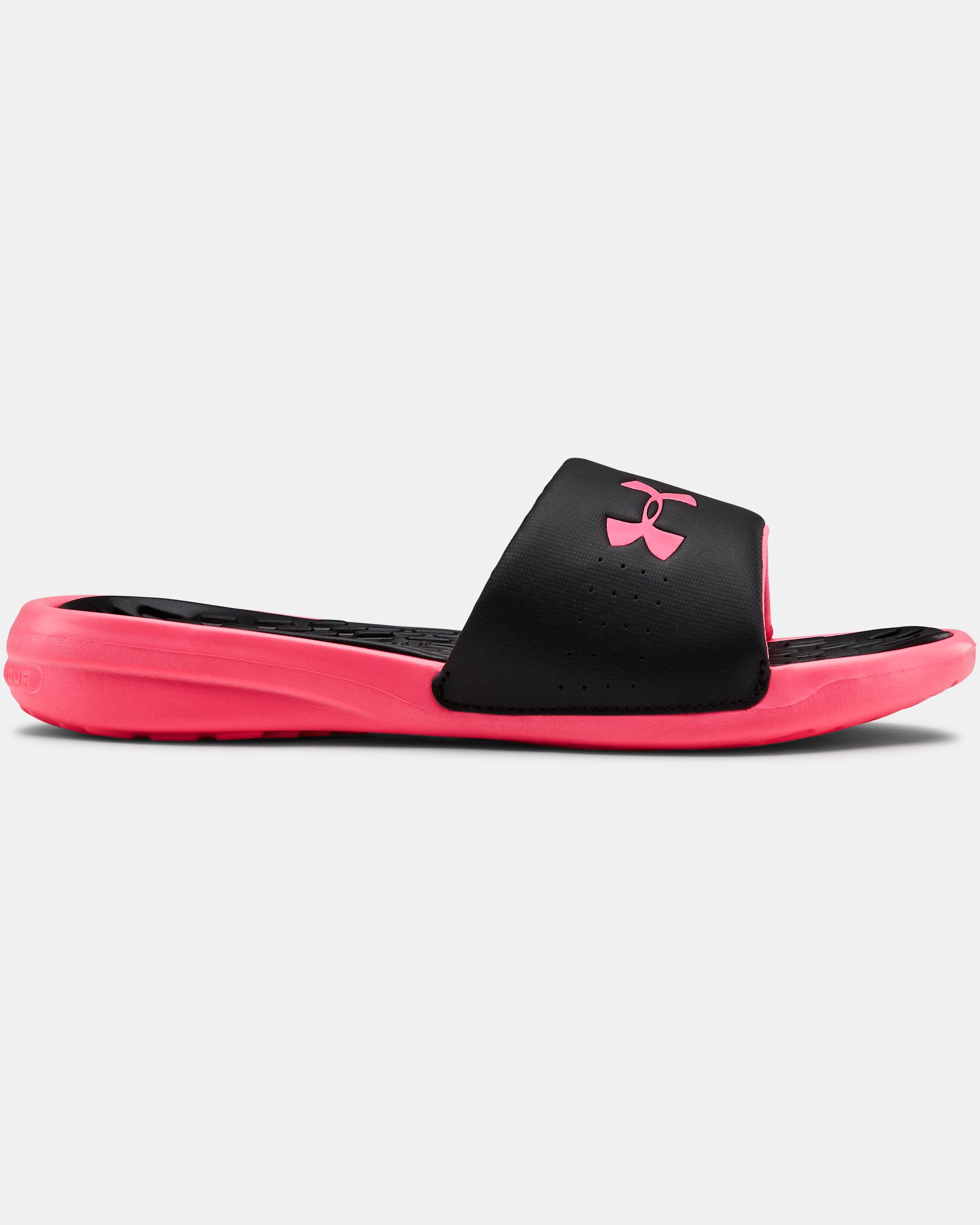 Buy Women s UA Playmaker Fixed Strap Slides Black in KSA Under Armour