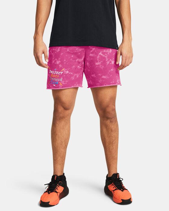 Men's Project Rock Terry Printed UG Shorts image number 0