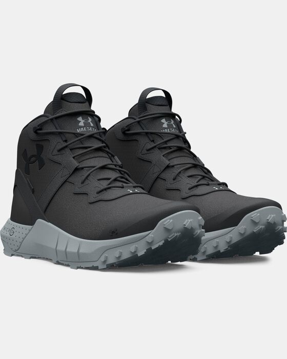 Men's UA Micro G® Valsetz Trek Mid Leather Waterproof Tactical Boots image number 3