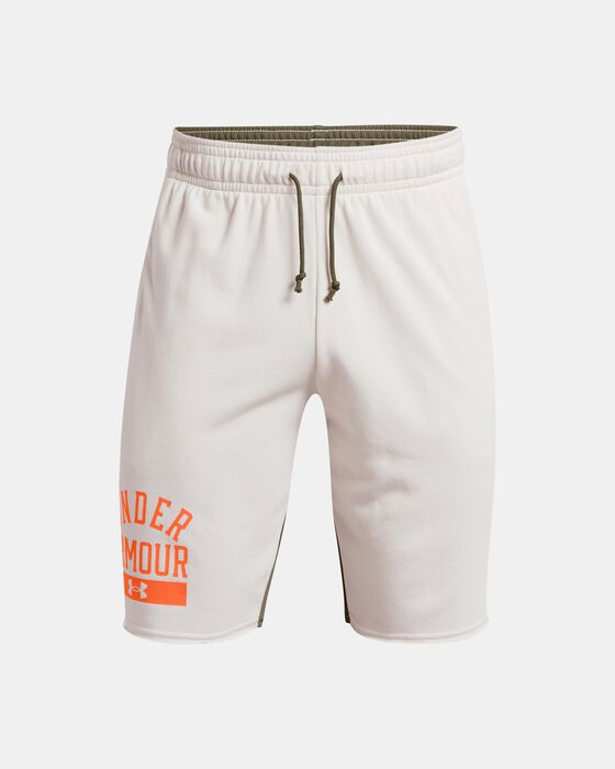 Men's UA Rival Terry Colorblock Shorts image number 4